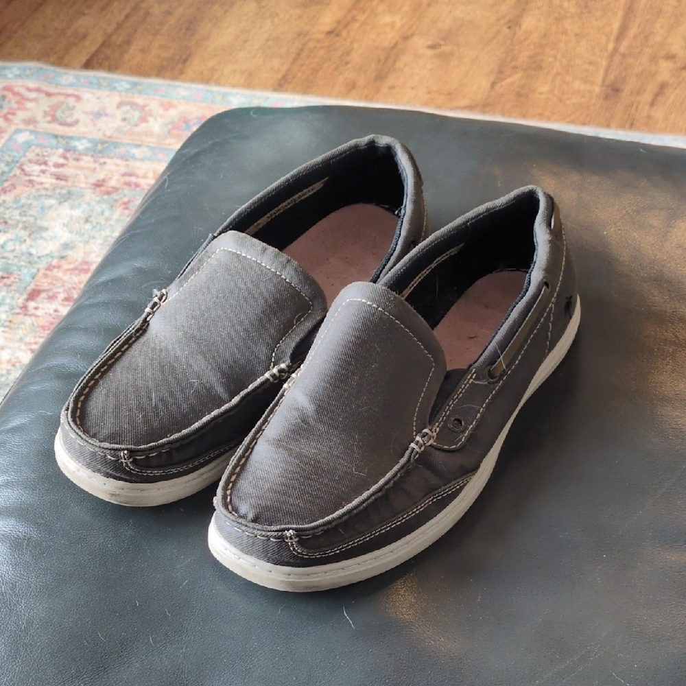 Free With Bundle/ Margaritaville Men's Charcoal Slip-On Loafers